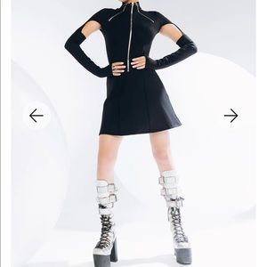 NWOT SPACE COMMANDER DRESS BLACK SIZE MEDIUM